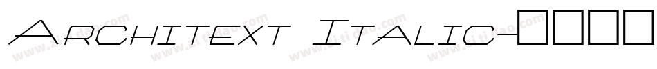 Architext Italic字体转换